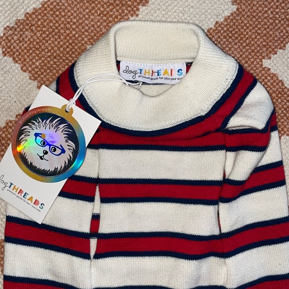 Dog Threads Rugby Stripe Sweater (NWT) - Picture 3 of 4